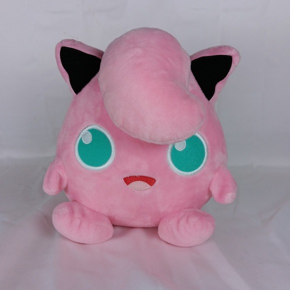 Pokemon Jigglypuff Plush Toy 8" Pink Stuffed Doll Soft Cute Anime Nintendo Notag - Picture 1 of 5